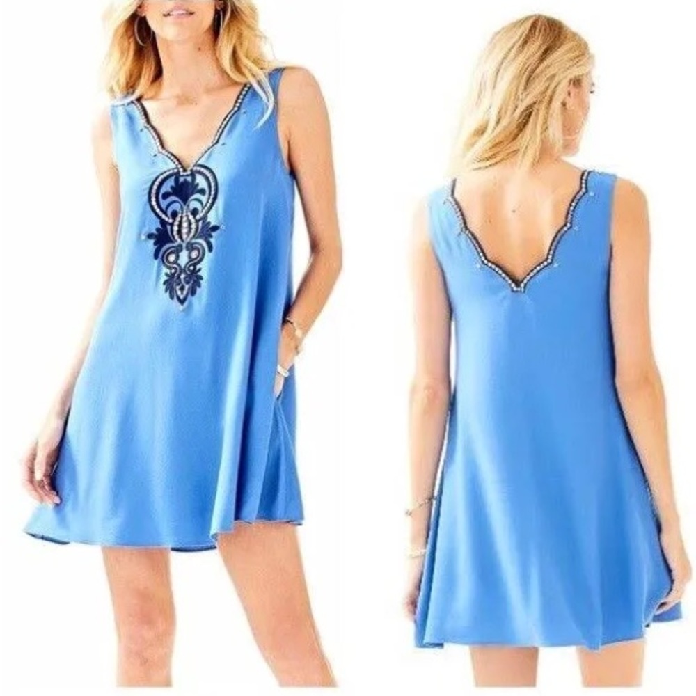 NWT Owen Dress in Beckon Blue